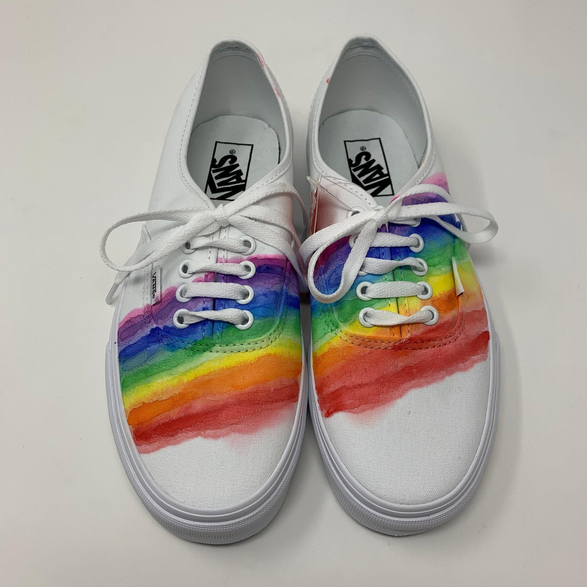 Watercolor Rainbow Sneakers