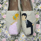 Customized Kissing Caricature Shoes