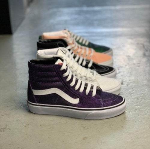 Sparkly Sk8 Hi Vans Pick Your Color ButterMakesMeHappy
