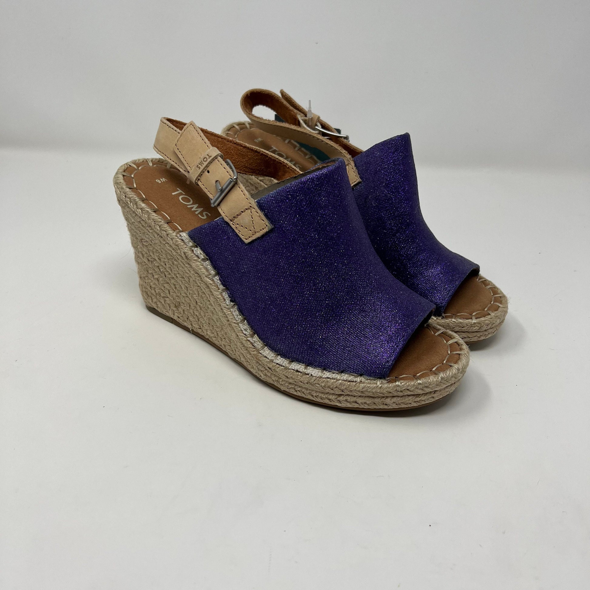 Purple Glitter Wedged Toms [READY TO SHIP]-Misc-ButterMakesMeHappy