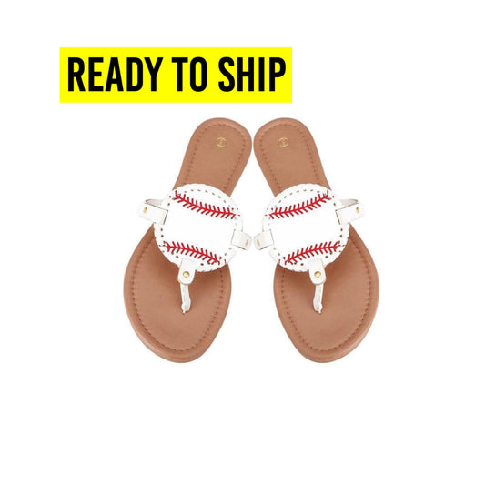 Baseball Sandals [READY TO SHIP]-Misc-ButterMakesMeHappy